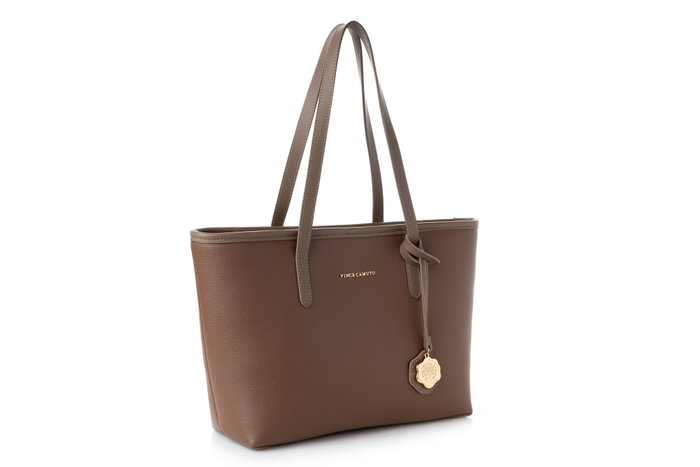 Vince Camuto Taormina - Bolso Tote de Visón Oscuro 100% Piel de Polivinilo